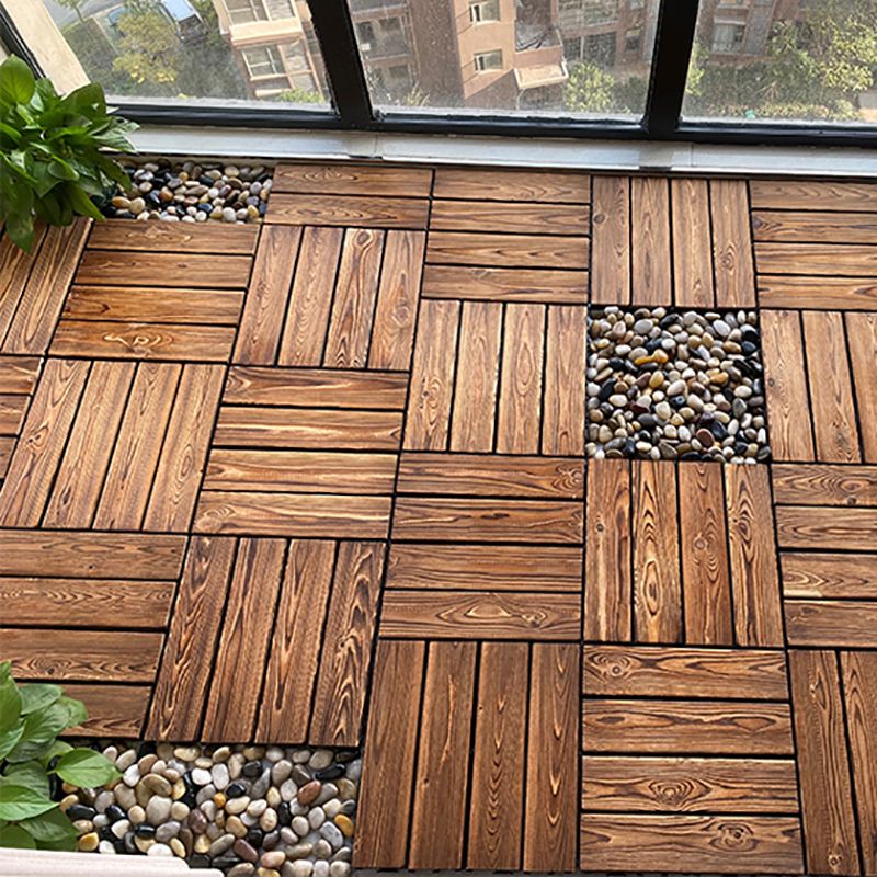 Avtoit | Outdoor composite decking tiles with snap-in stripe detail kit decking tiles
