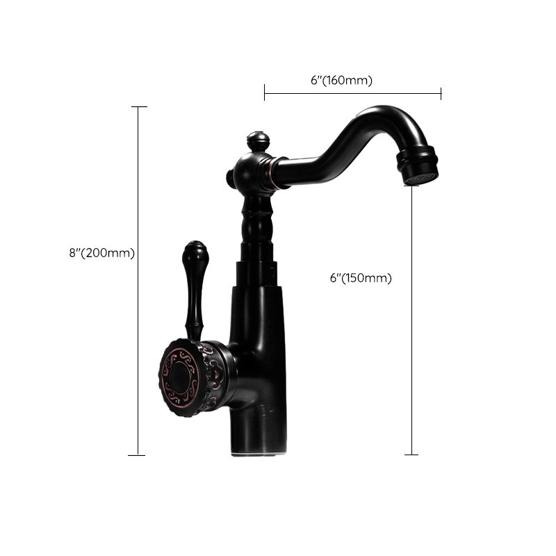 Avtoit | Glam Style Sink Faucet with Swivable Spout and Lever Handle