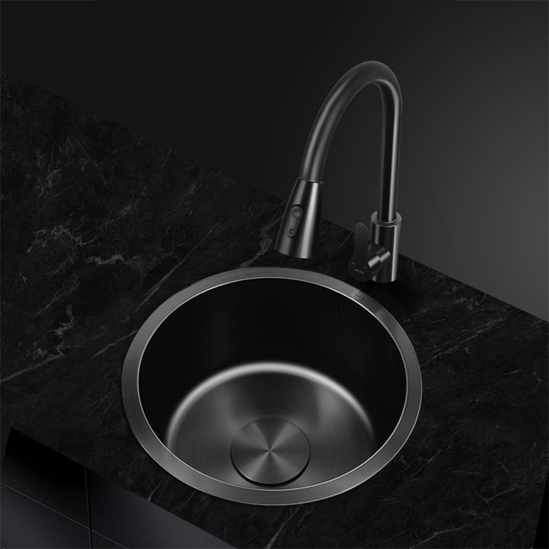 Avtoit | Classic Round Sink Stainless Steel Built-in Sink Non-Slip Round Basin for the Kitchen