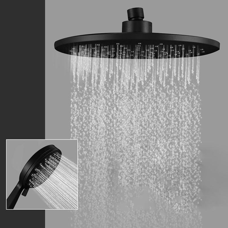Avtoit | Contemporary Black Round Showerhead Combo Rain Shower Hand Shower