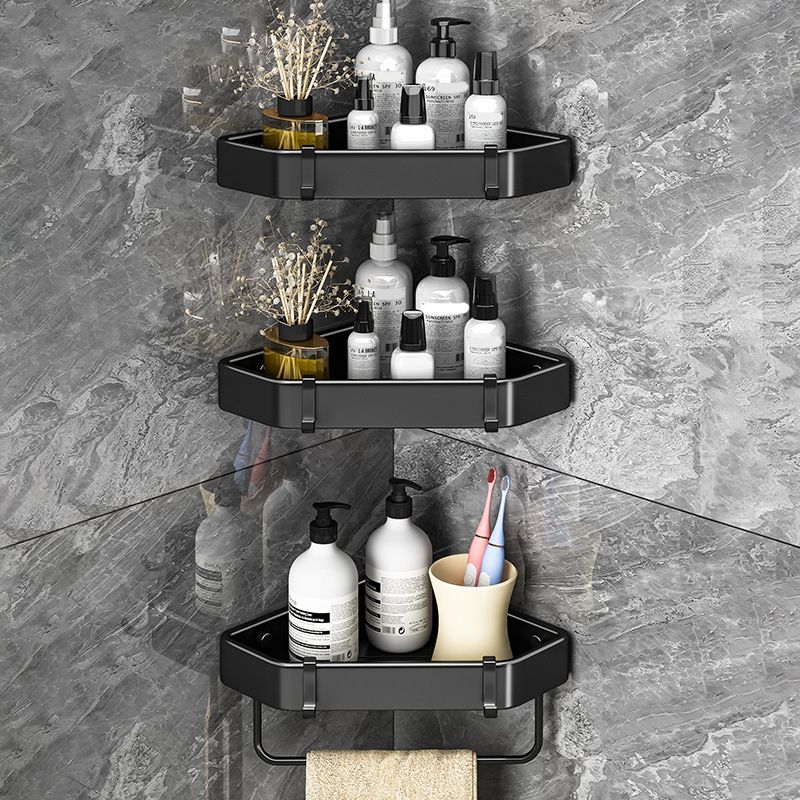 Avtoit | Modern Black-White Metal Bath Hardware Set Bath Shelf Bathroom Hardware Set