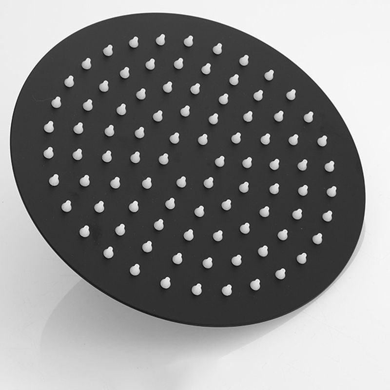 Avtoit | Square and Round Shower Head made of Stainless Steel, Fixed Mounted Ceiling Shower Head in Black