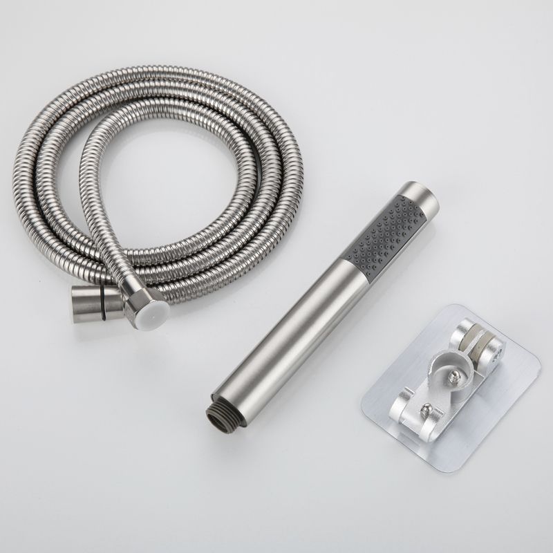 Avtoit | Cylindrical Hand Shower with Self-Cleaning Stainless Steel Wall Shower Head