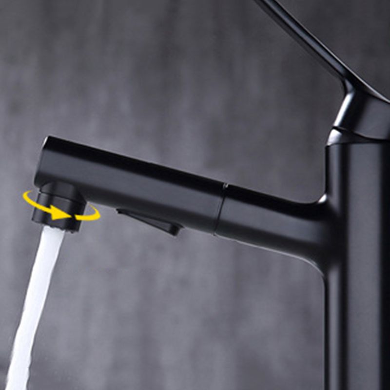 Avtoit | Round Vessel Sink Bathroom Faucet Simple Style Faucet with Brass Material