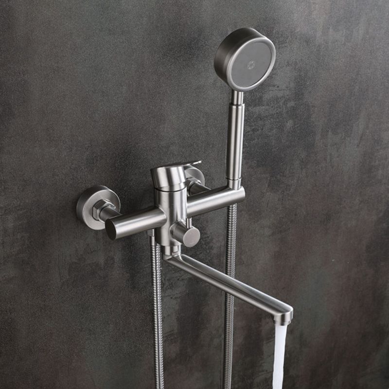Avtoit | Wall-mounted metal bathtub filling low arch swivel bathtub mixer