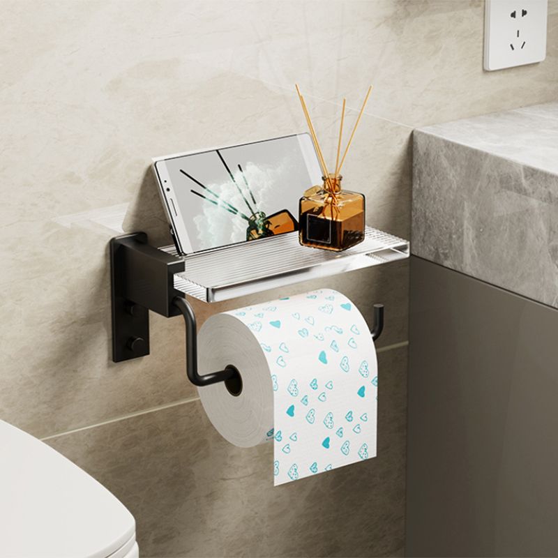 Avtoit | Modern Bath Accessories Set Black Towel Bar Bath Shelf Bathroom Fixtures Set