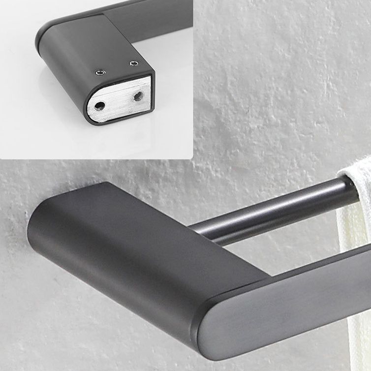 Avtoit | 5-piece modern bathroom accessory set made of stainless steel with towel rail/robe hooks/toilet paper holder
