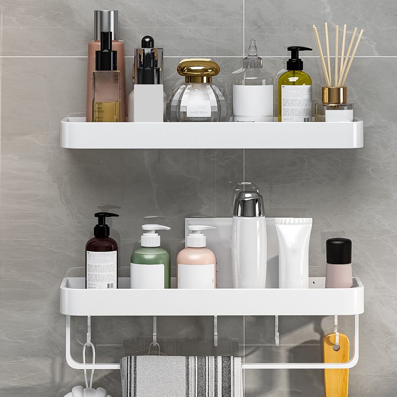 Avtoit | Contemporary Bathroom Accessory Set Metal Bath Shelf in White