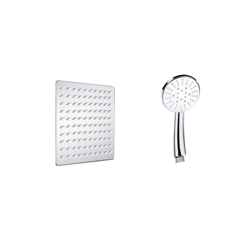 Avtoit | Contemporary Dual Shower Head Square High Arc Shower Head Combination in Chrome