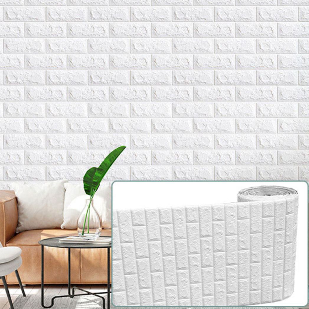 Avtoit | Modern Pearl Wainscoting Waterproof PVC Wall Access Panel Peel and Stick Wall Tile