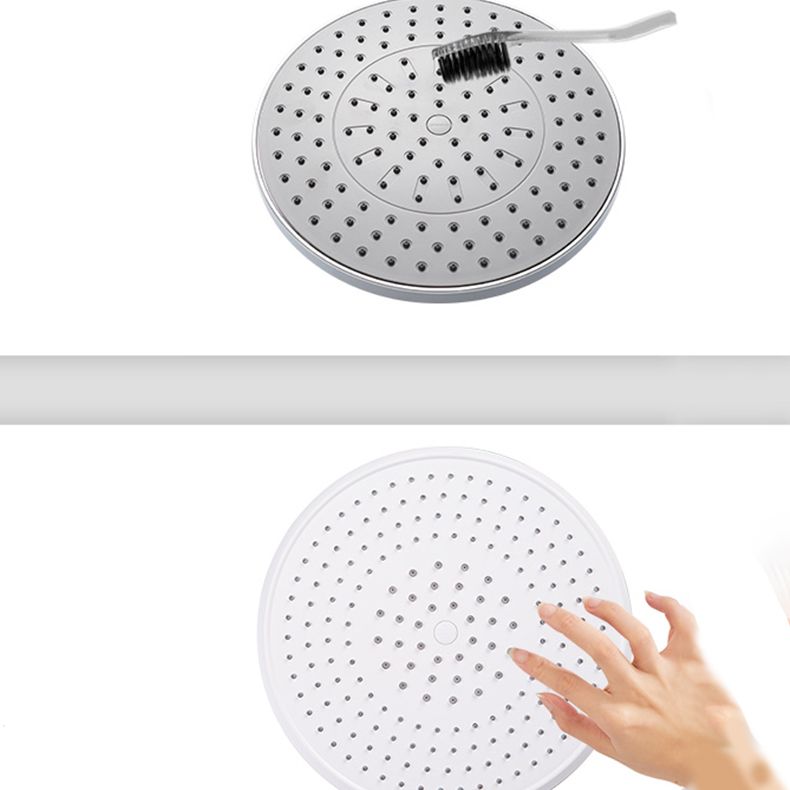 Avtoit | Bathroom white shower head combination modern round fixed shower head