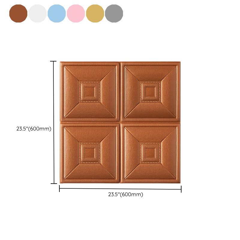 Avtoit | Glam Style Foam Water-Resistant Wall Cladding Living Room 3D Embossing Wall Cladding
