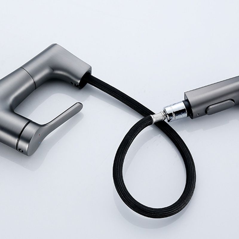 Avtoit | Contemporary Style Center Sink Faucets Lever Handles Faucets for Bathroom
