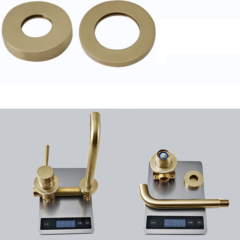 Avtoit | Industrial bathroom faucet brass lever handles 2-hole faucets wall-mounted faucet