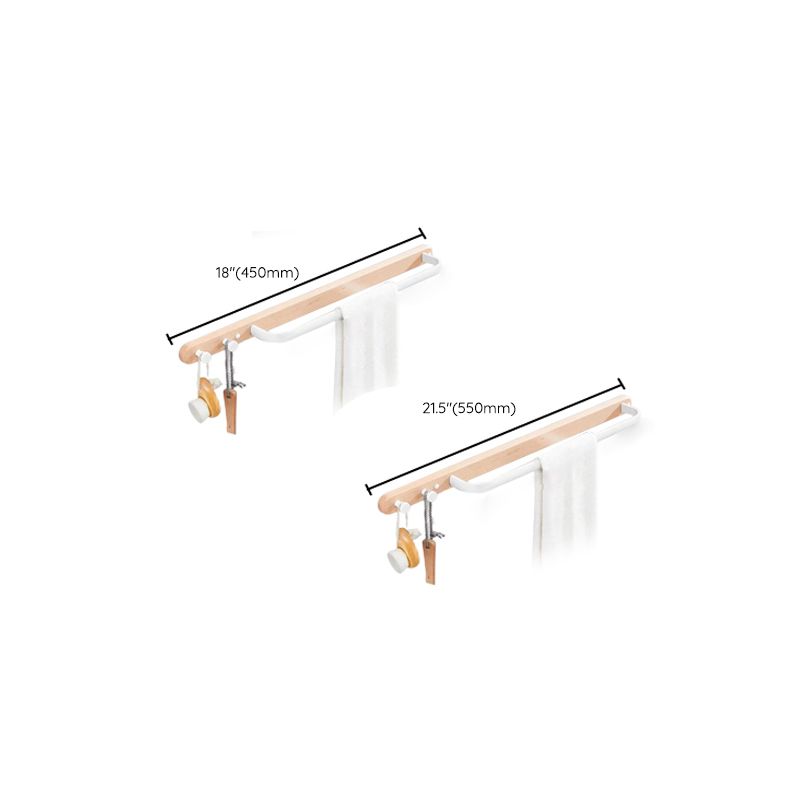 Avtoit | White Bathroom Set Solid Wood & Aluminum Bathroom Accessories Individually or as a Set
