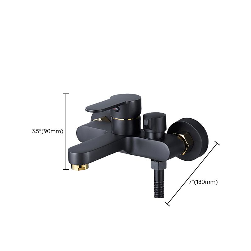 Avtoit | Modern Bathtub Faucet Lever Handle Wall Mounted Fixed Bathtub Faucet