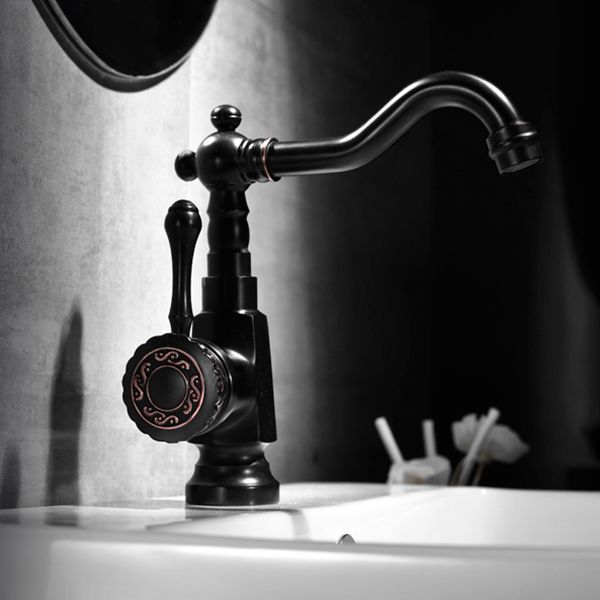 Avtoit | Glam Style Sink Faucet with Swivable Spout and Lever Handle