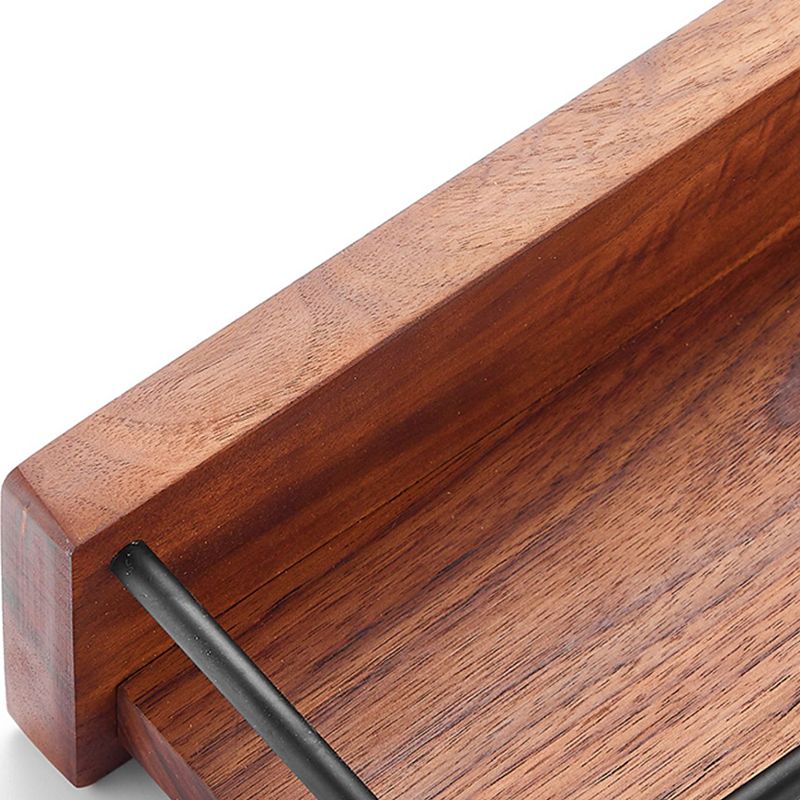 Avtoit | Solid Wood Bathroom Accessories Set Folding Metal Bathroom Accessories