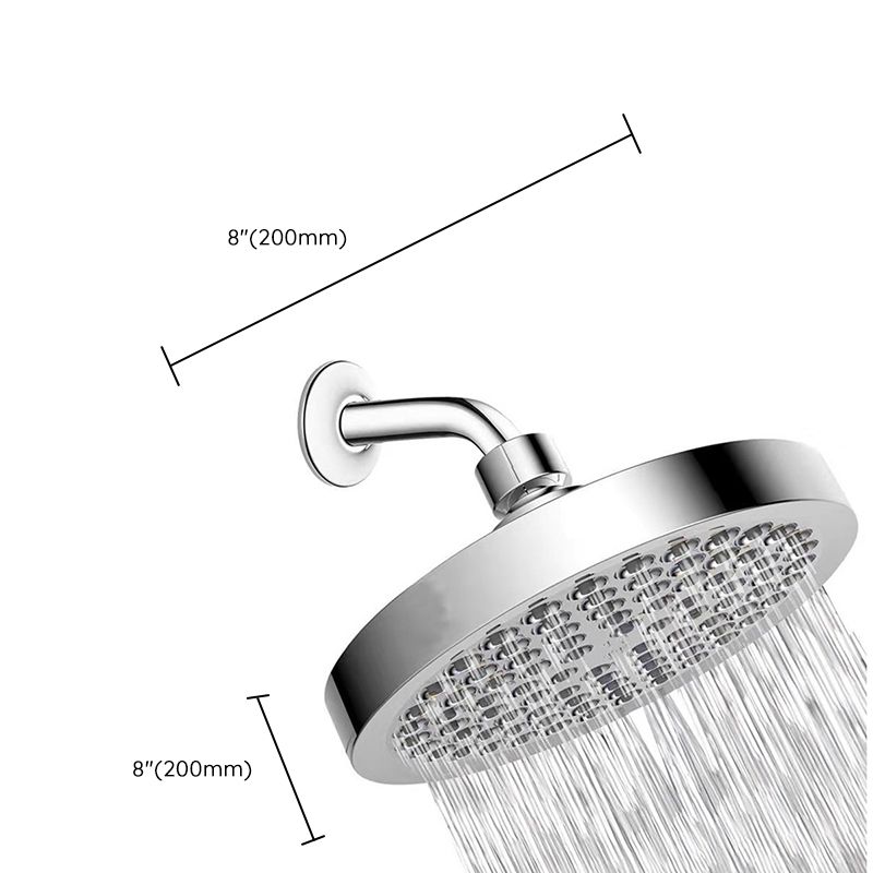 Avtoit | Contemporary Shower Combination Fixed Shower Head Stainless Steel Wall Mounted Round Shower Head