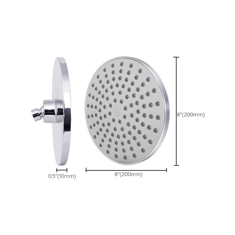 Avtoit | Contemporary Fest Shower Head Round Shower Head Combo in Silver