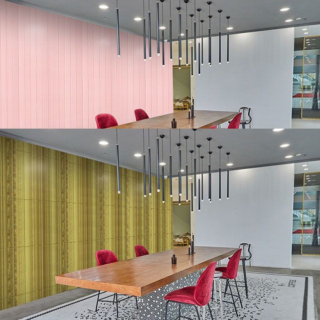 Avtoit | Modern Wall Paneling Peel and Stick Wood Look Design Rectangular Wall Paneling