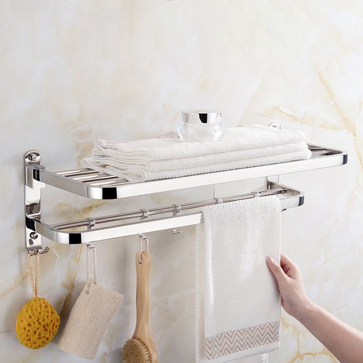 Avtoit | Modern Bathroom Accessory Set Made of Chrome-Plated Stainless Steel with Bathrobe Hook/Towel Bar
