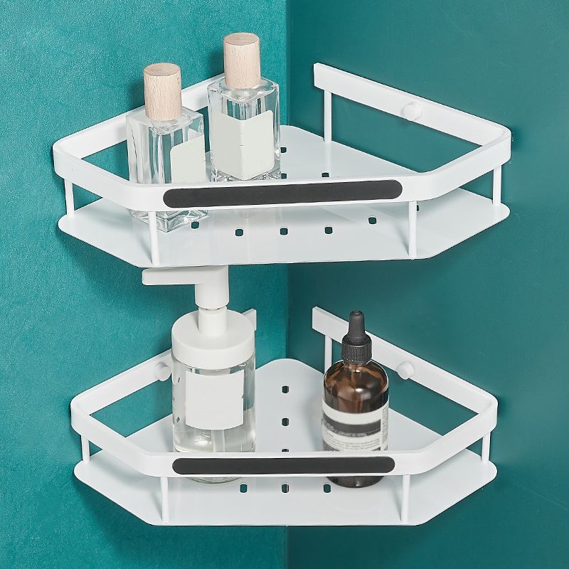 Avtoit | Matt white 3-piece modern bathroom accessory set, bathroom shelf