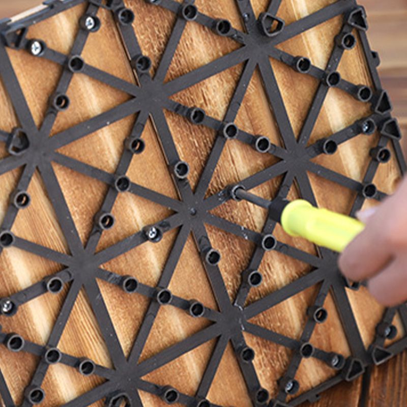 Avtoit | Parquet Pine Floor Tile Waterproof Click Lock Traditional Wood Floor for Living Room