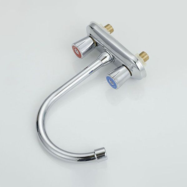 Avtoit | Knob Handle Central Mixer Contemporary Design Basin Faucet 2-Hole Faucet for the Bathroom