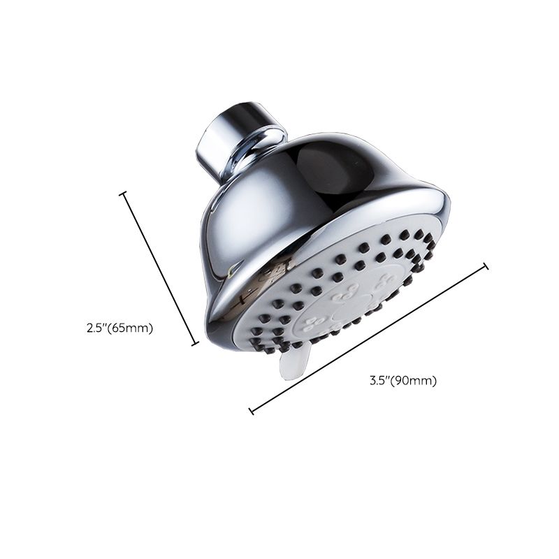 Avtoit | Round shower head made of stainless steel in silver wall-mounted shower head