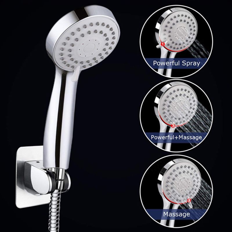 Avtoit | Contemporary Shower Combination Double Shower Head Chrome Wall Mounted Round Shower Head