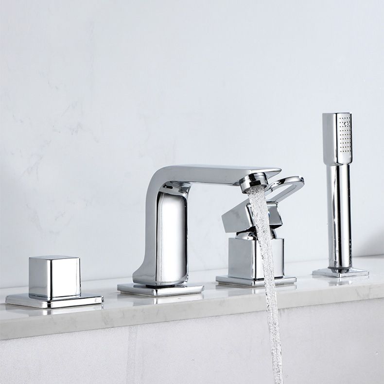 Avtoit | Bathroom faucet lever handle brass handheld shower sink faucet