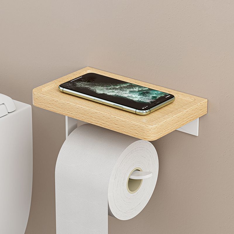 Avtoit | White Metal and Solid Wood Bathroom Accessories Hardware Set
