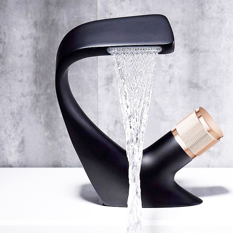 Avtoit | Contemporary Container Copper Brass Knob Handle Low Arch Container Faucet