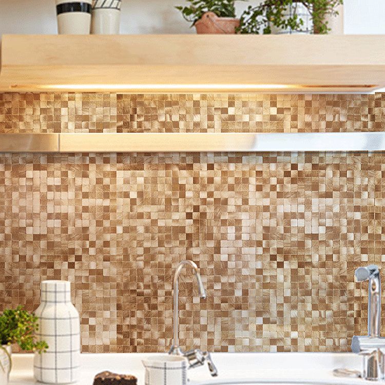 Avtoit | Mosaic Tile Wallpaper Contemporary Peel and Stick Wallpaper with Square Shape