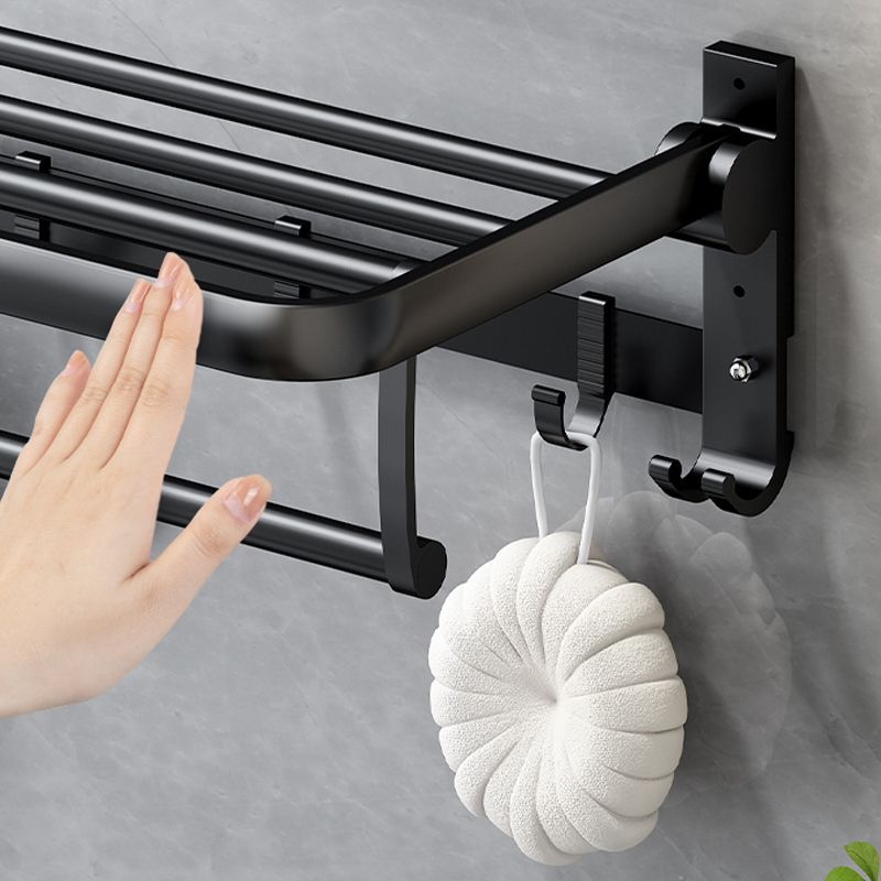 Avtoit | Classic Bathroom Accessories Set in Aluminum Black Finish Bathrobe Hook/ Towel Bar