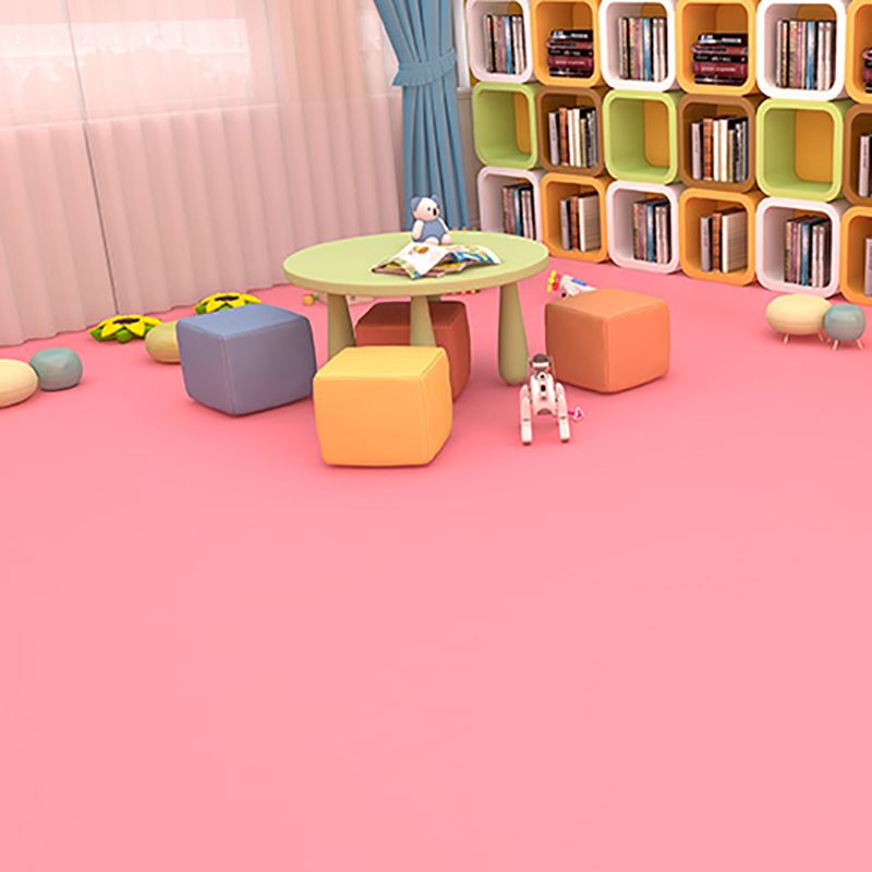 Avtoit | Solid Color Plastic Flooring Modern Water-Resistant Square Edge Floor Tiles