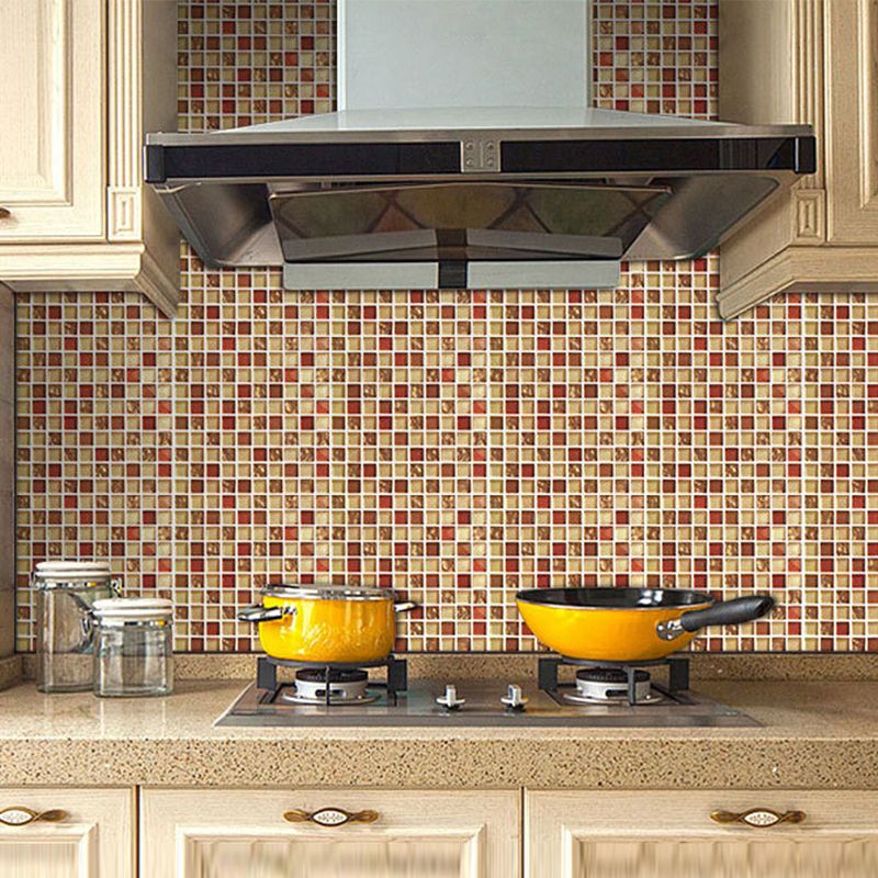Avtoit | Peel and Stick Mosaic Tile Waterproof Square Peel and Stick Tile for the Kitchen 20-Pack