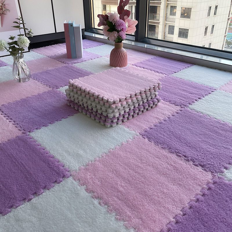 Avtoit | Multicolored Level Loop Carpet Tile Non-Slip Composite Floor Tiles for Bedroom