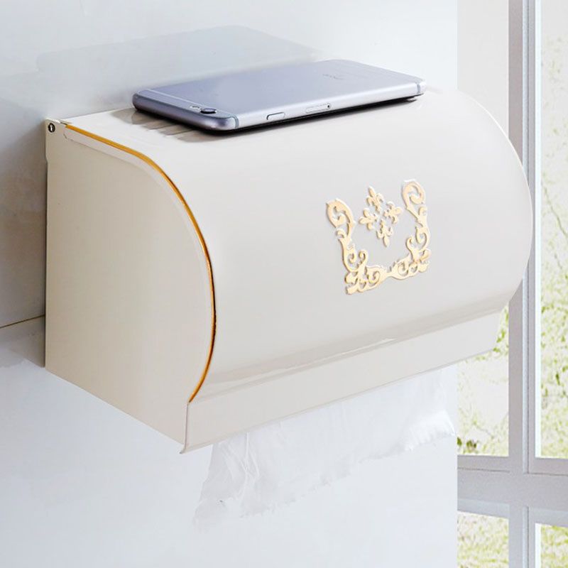 Avtoit | Vintage Bathroom Accessory Set Aluminum Paper Holder in White