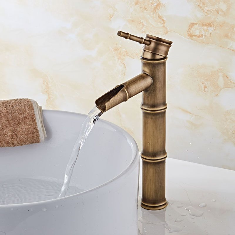 Avtoit | Lever Handle Vanity Faucet Country Low Arc Faucet Single Hole Basin Faucet