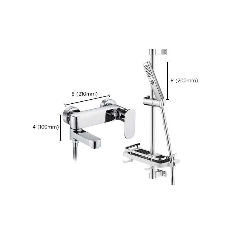 Avtoit | Modern Wall-Mounted Bathtub Faucet Trim Metal Single-Lever Bathtub Faucet Trim