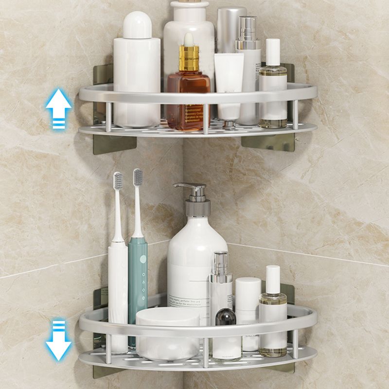 Avtoit | Silver/Black Bathroom Accessories Set Modern 1/2/3 - Piece Bathroom Shelf