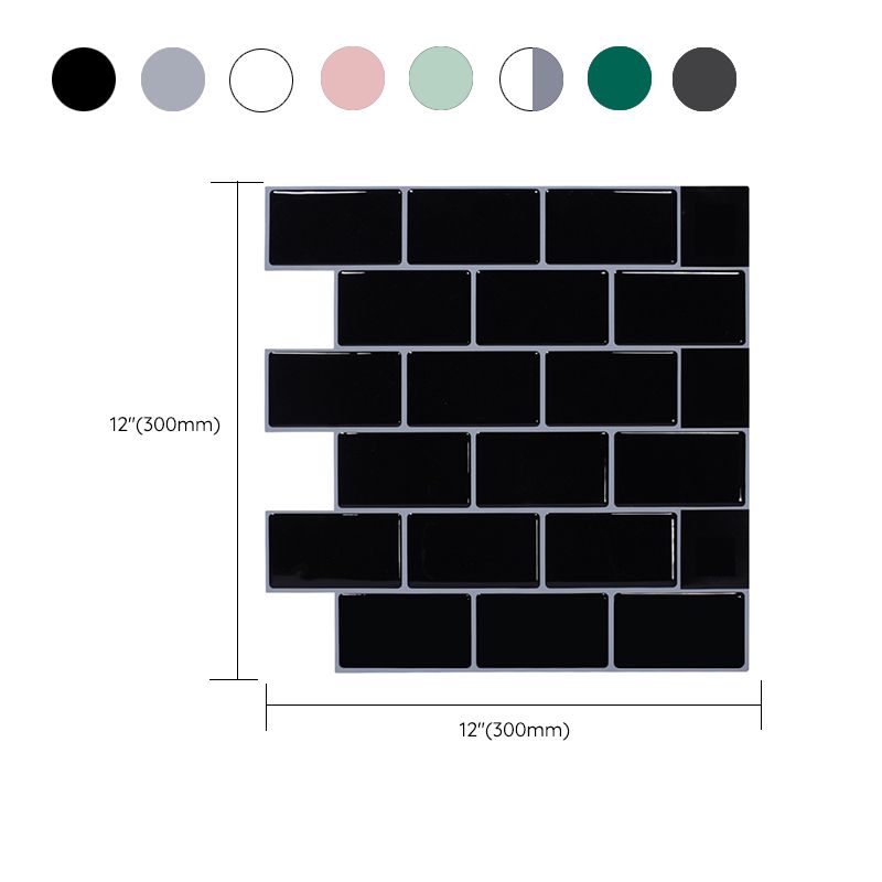 Avtoit | Modern Tile Peel & Stick PVC Rectangular Subway Tile Peel and Stick Wall Tile
