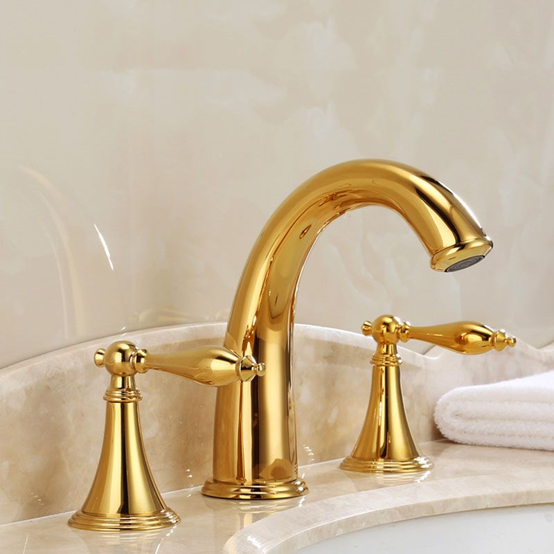 Avtoit | Traditional Roman Bathtub Faucet Set Copper Fixed Deck Mount with Handles