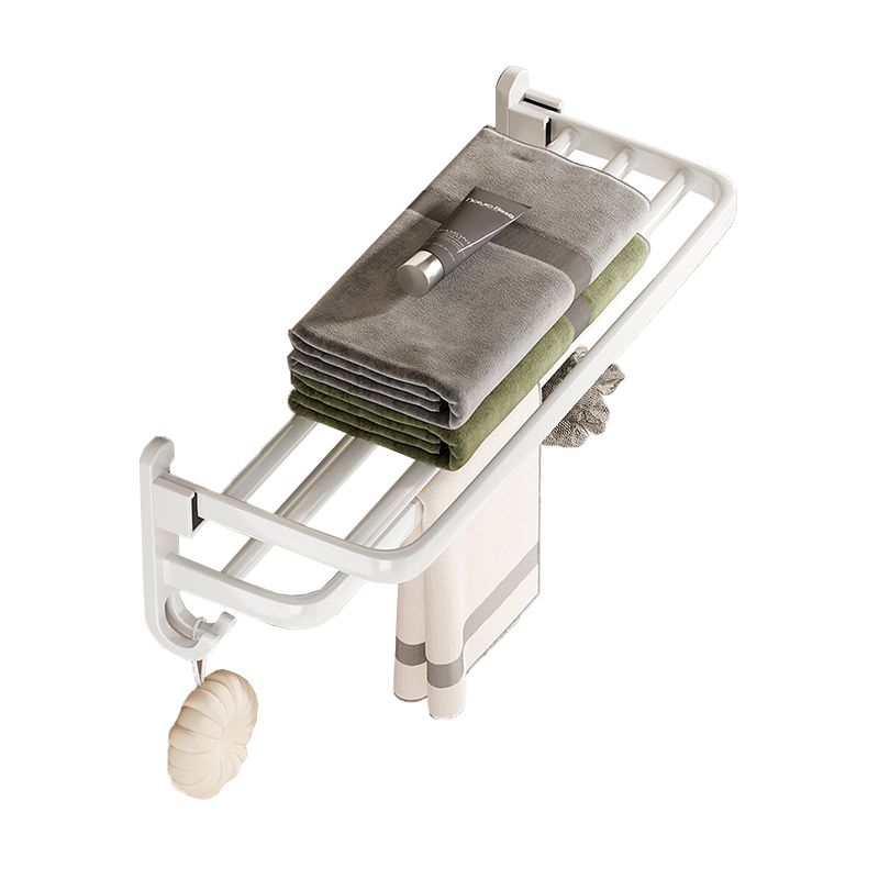 Avtoit | Modern Bathroom Hardware Set Towel Bar White Bath Shelf Bathroom Hardware Set