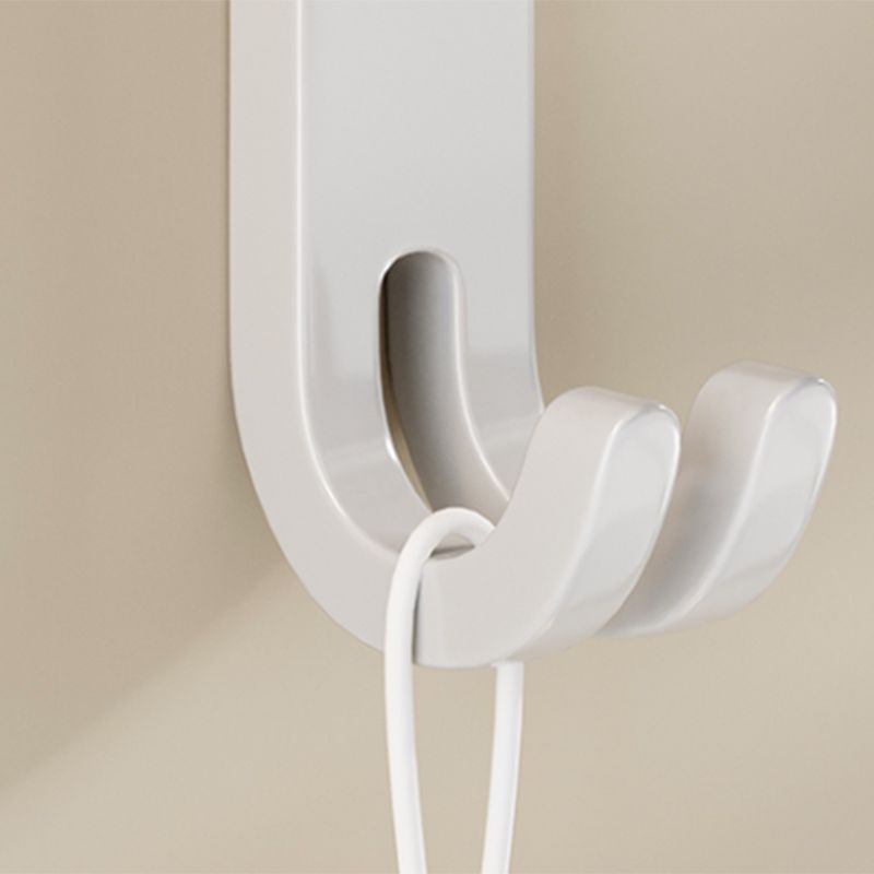 Avtoit | Contemporary Bathroom Hardware Set in White with Bath Shelf/Towel Holder/Paper Holder
