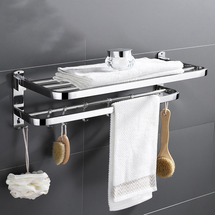 Avtoit | Modern Bathroom Accessory Set Made of Chrome-Plated Stainless Steel with Bathrobe Hook/Towel Bar