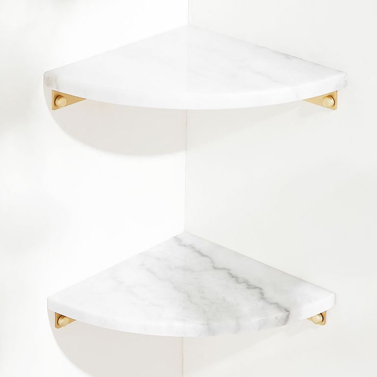 Avtoit | marble bathroom shelf brass bathroom accessory