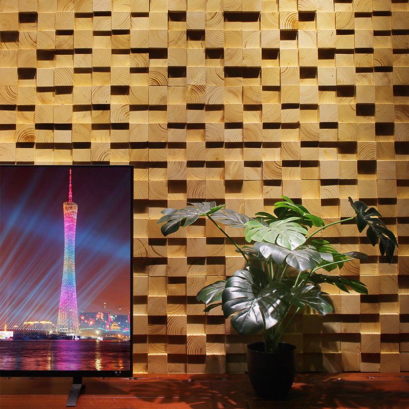 Avtoit | Wood Mosaic Cladding Shiplap Glue Contemporary Interior Wall Cladding